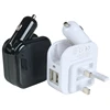 Wholesale new electric gift universal dual usb car charger wireless fast car phone charger 2 in 1 car and wall charger