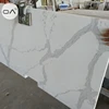 Portable quartz composite floor tiles polished surface black star