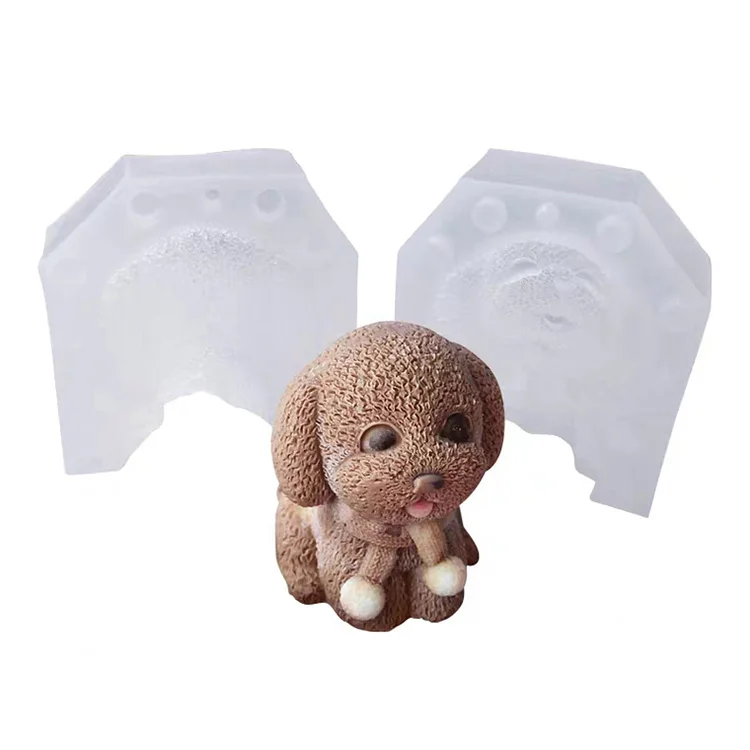 Moule A Gateau 3d En Silicone Pour Filles Modele Peluche De Chien Fondant Pour La Maison Bricolage A La Mousse Buy Moule A Gateau En Silicone 3d Moule En Silicone Pour Chien Moules A Gateau En