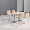 Environmentally plywood fine dining restaurant furniture with SS legs