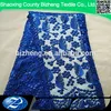 Blue color 2016 new arrived African French tulle net lace fabric