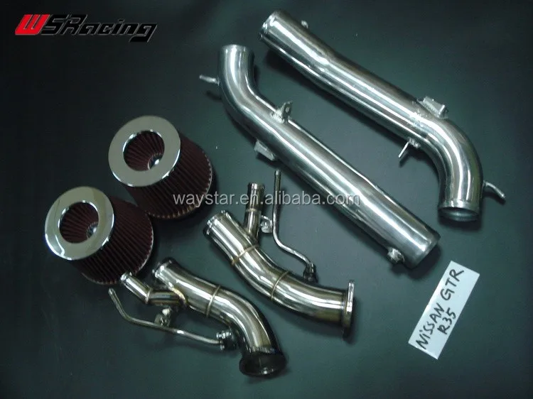 Performence Intercooler Kit For Nissan Gtr R35 Greddy Style Installed