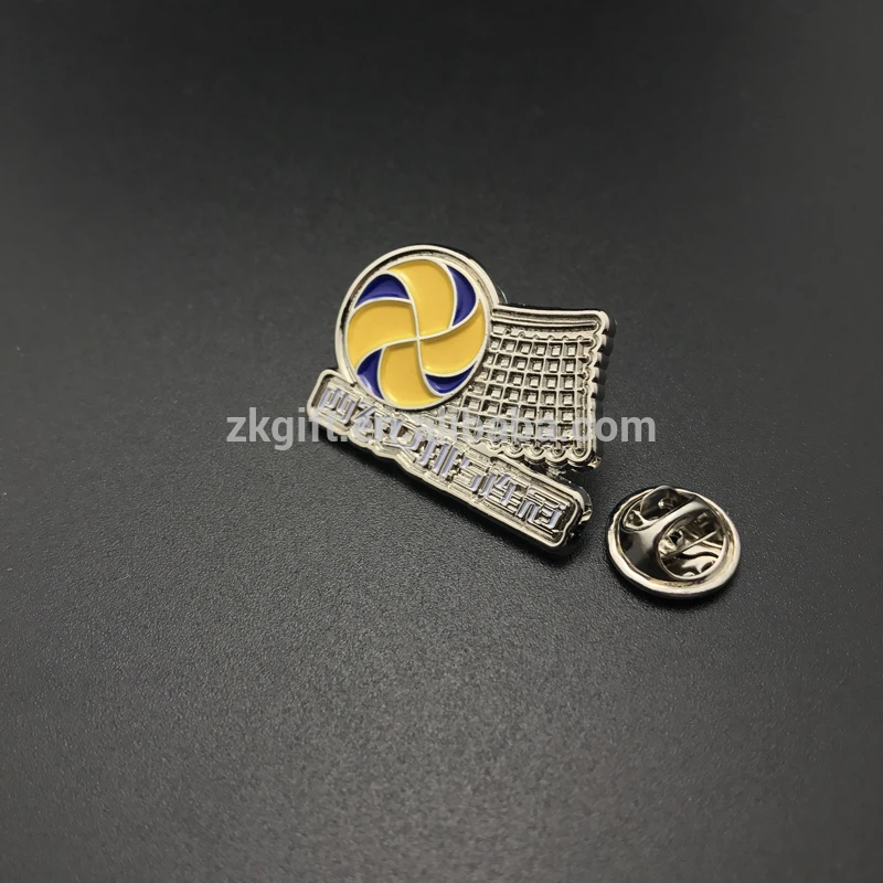 Custom Volleyball Team Competition Lapel Pins Soft Enamel Process