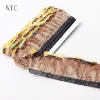 2018 New Design Lady Amhurst Pheasant Feather Trim with Yellow Tips