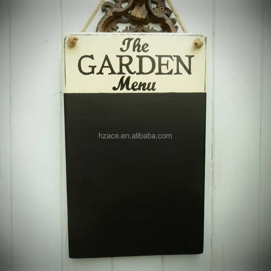 Wooden Hanging Blackboard Menu Board For Pub Advertising Black Board ...