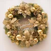 Beautiful Golden Warm LED Decorations Christmas Wreath