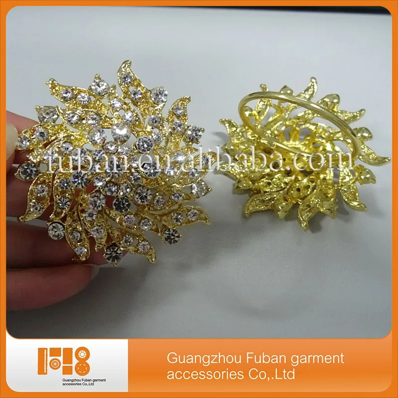 Bulk Wholesale Crystal Diamond Napkin Ring Wedding Napkin Holder For