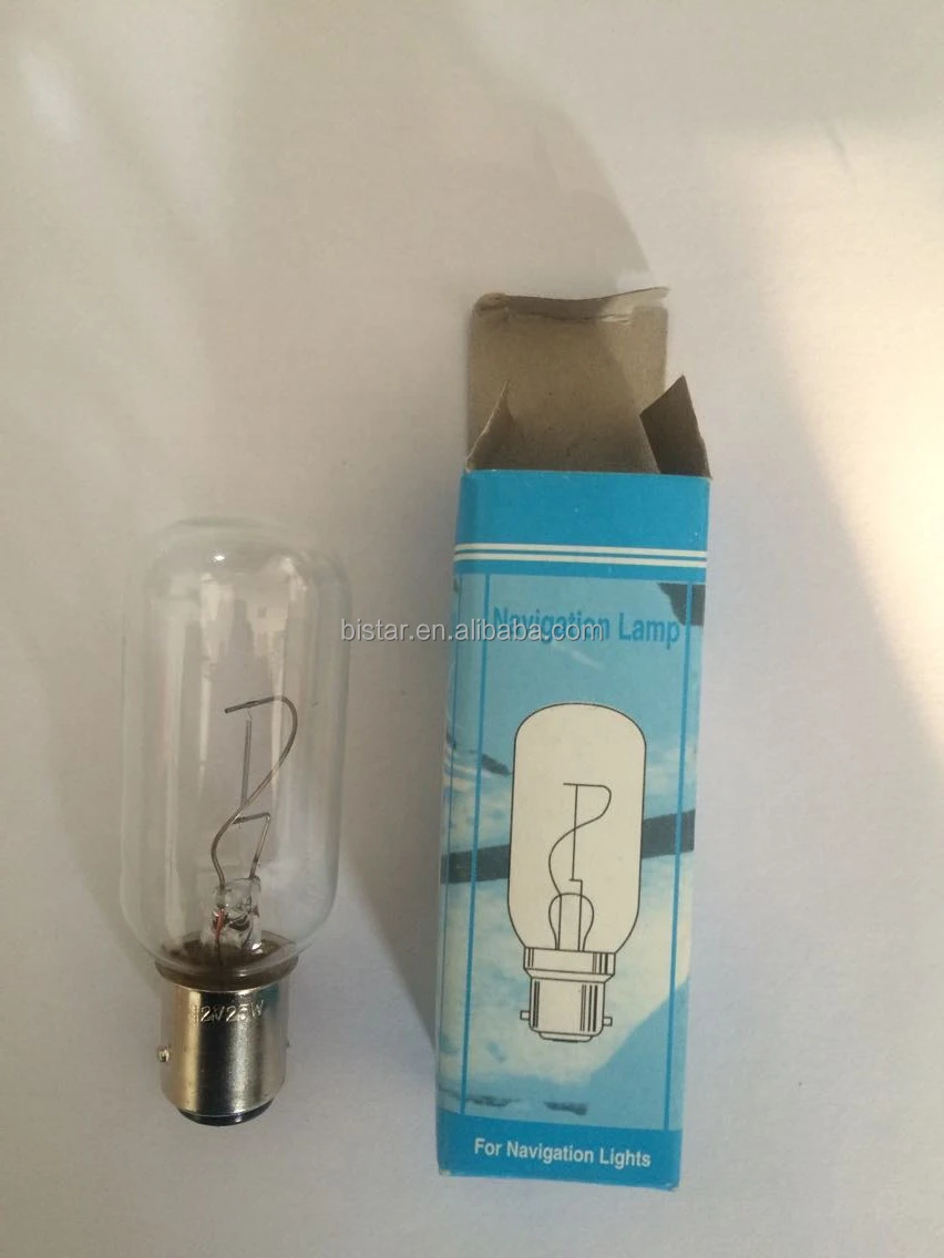 BAY15D 24v tubular navigation lamp 25w, View navigation lamp 25w