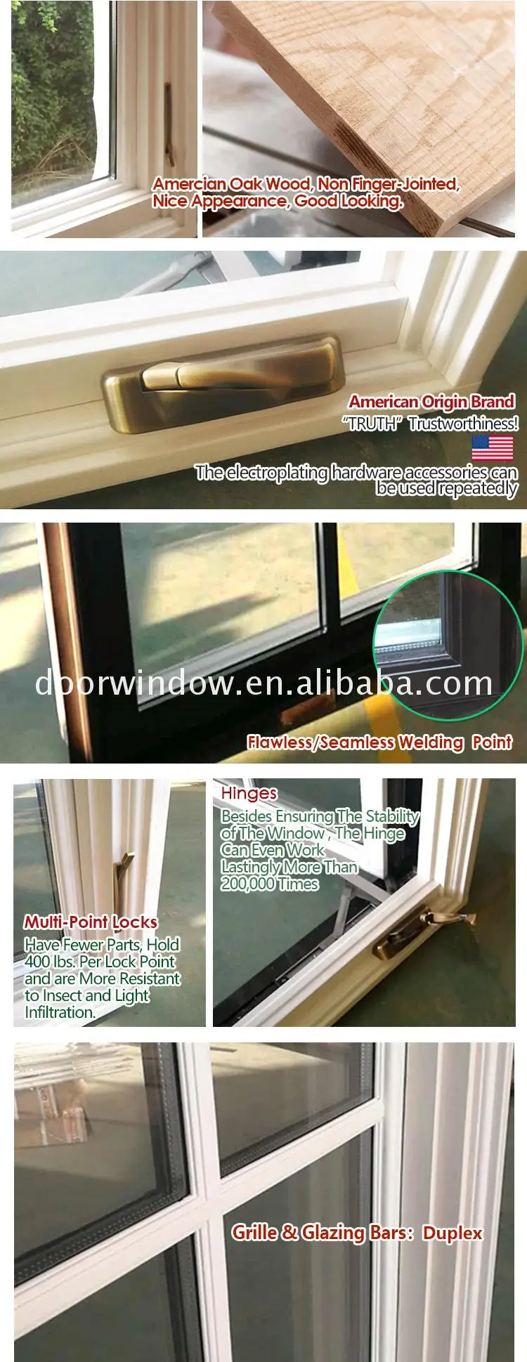 China Manufactory aluminium windows specials aama window ratings 36 inch round