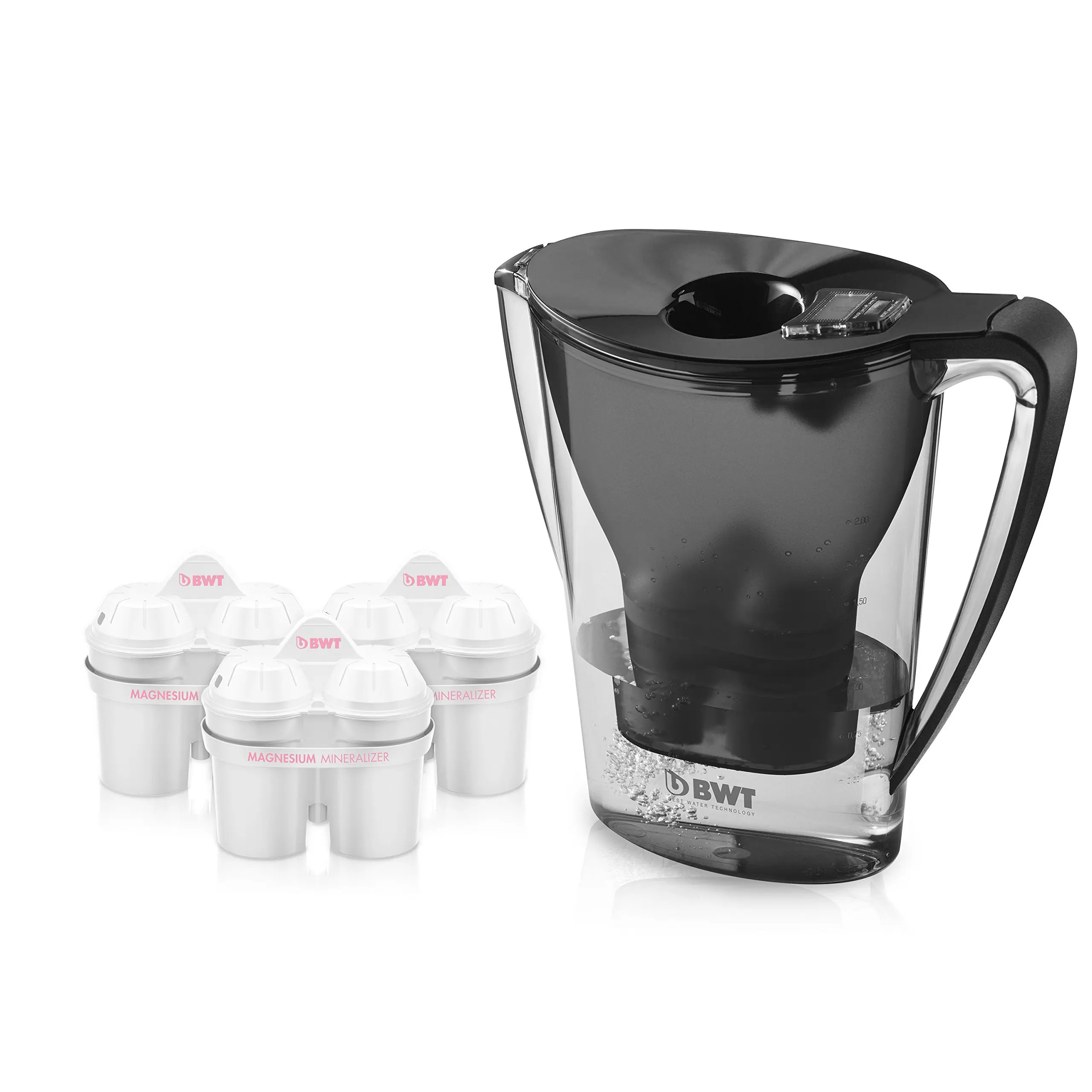 Award Winning Austrian Quality BWT Premium Water Filter Pitcher With 3 Bonus 60 Day Filters Blue Technology For Superior Filtration /& Taste