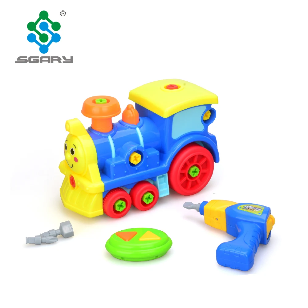 take apart train toy