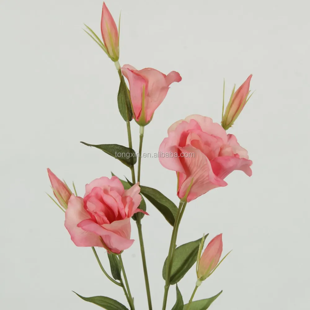 Moderaten preis künstliche blume real touch hochwertige lisianthus ... Künstliche blumen deko