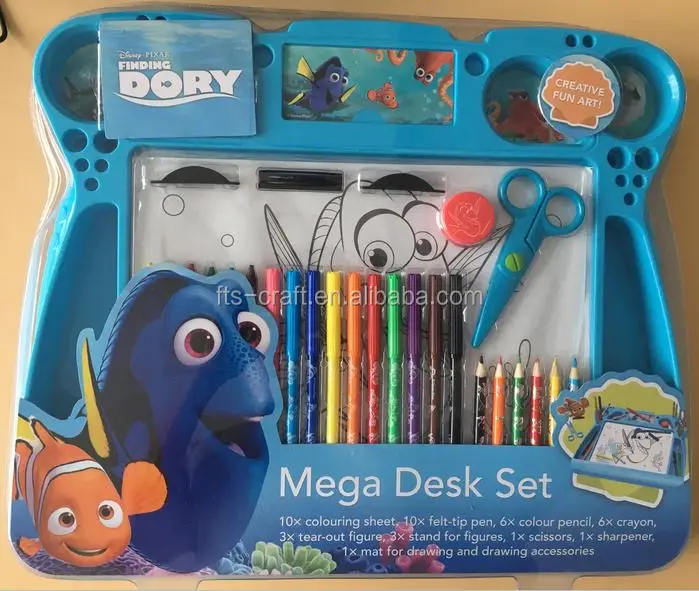 Activity Desk Set For Kids Craft And Mega Desk Set Disney