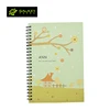Custom heat press A5 spiral notebook sublimation blank notebook for with plastic waterproof cover