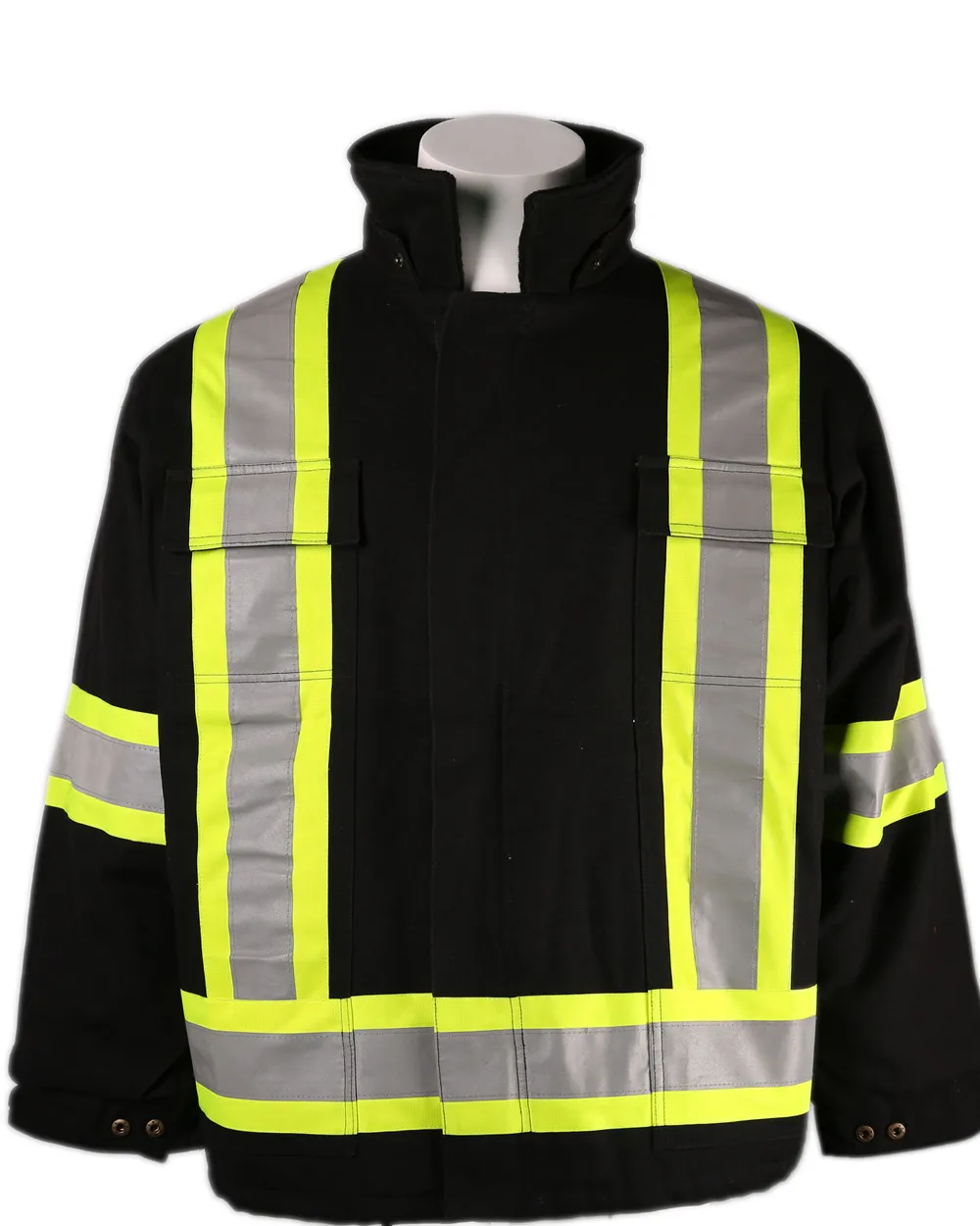 Reflective Tape Canvas Winter Safety Work Parka - Buy Reflective Tape ...