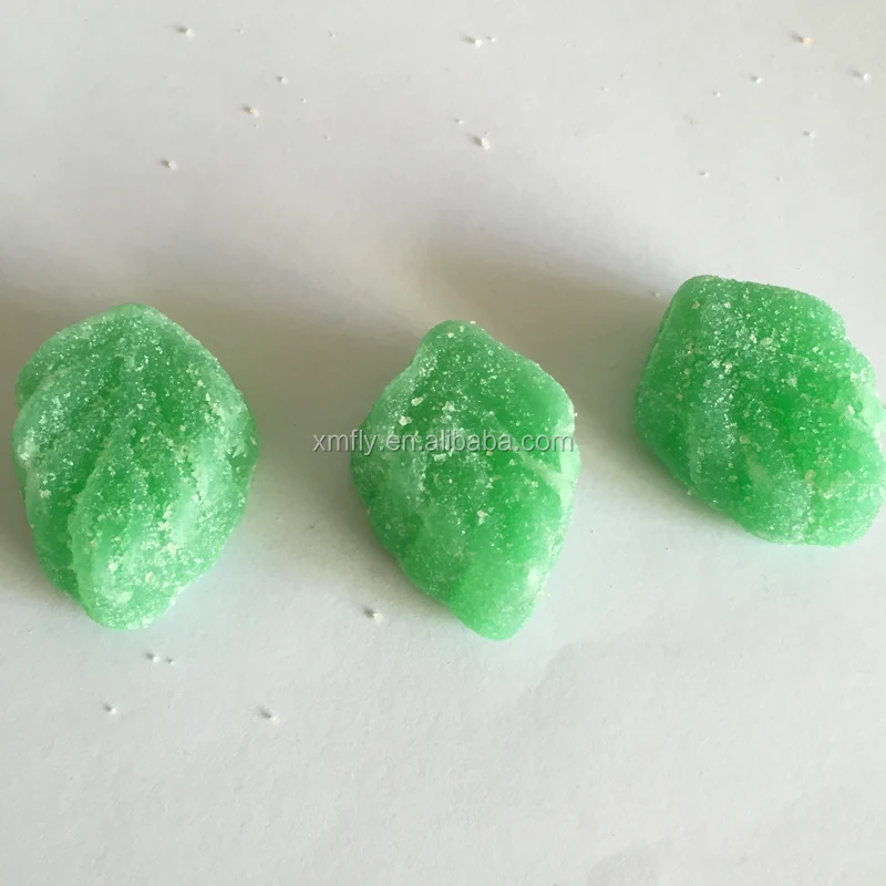 Mint Leaf Shape Peppermint Flavour Soft Jelly Gummy Candy Buy Jelly