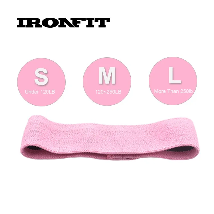 Customized Girl Light Pink Elastic Cotton Hip Resistance Bands - Buy ...