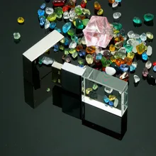 Newest arrive 3d logo usb 2.0 crystal usb memory pen drive 2gb 4gb 8gb usb flash drive gadget