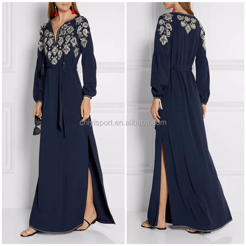 India Kaftan 2016 Fashion Beach Clothing Ladies Silk Dress Plus Size ...
