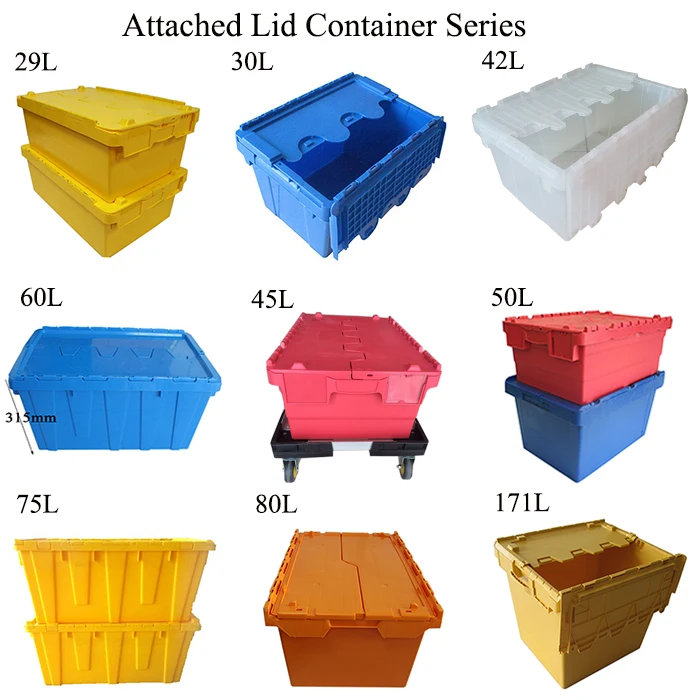 Qs 90l Heavy Duty Solid Blue Modern Plastic Storage Nestable Stackable