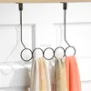 Classical Bronze Finish Storage Steel Metal Wire Over The Door Scarf Rack