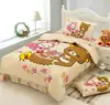 Cheap colorful 100% cotton pigment printed bedding set kids and bedspread linen set