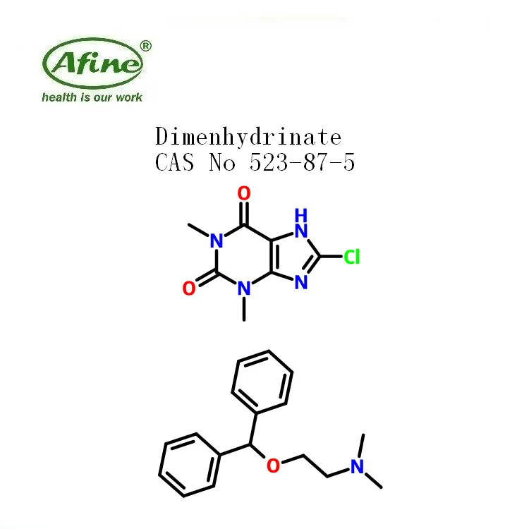 
Pharmaceutical ingredient Dimenhydrinate CAS 523-87-5 