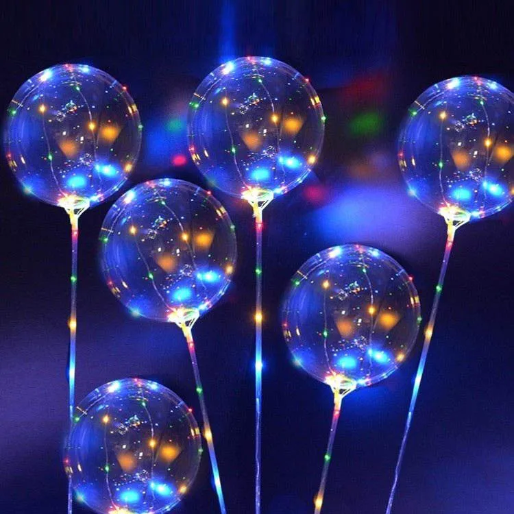 High Quality Custom Size 12 18 36inch Glow In The Dark Led Balloon