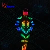 LED robot suit with helmet,led color changed dance costume,led outfit for performance