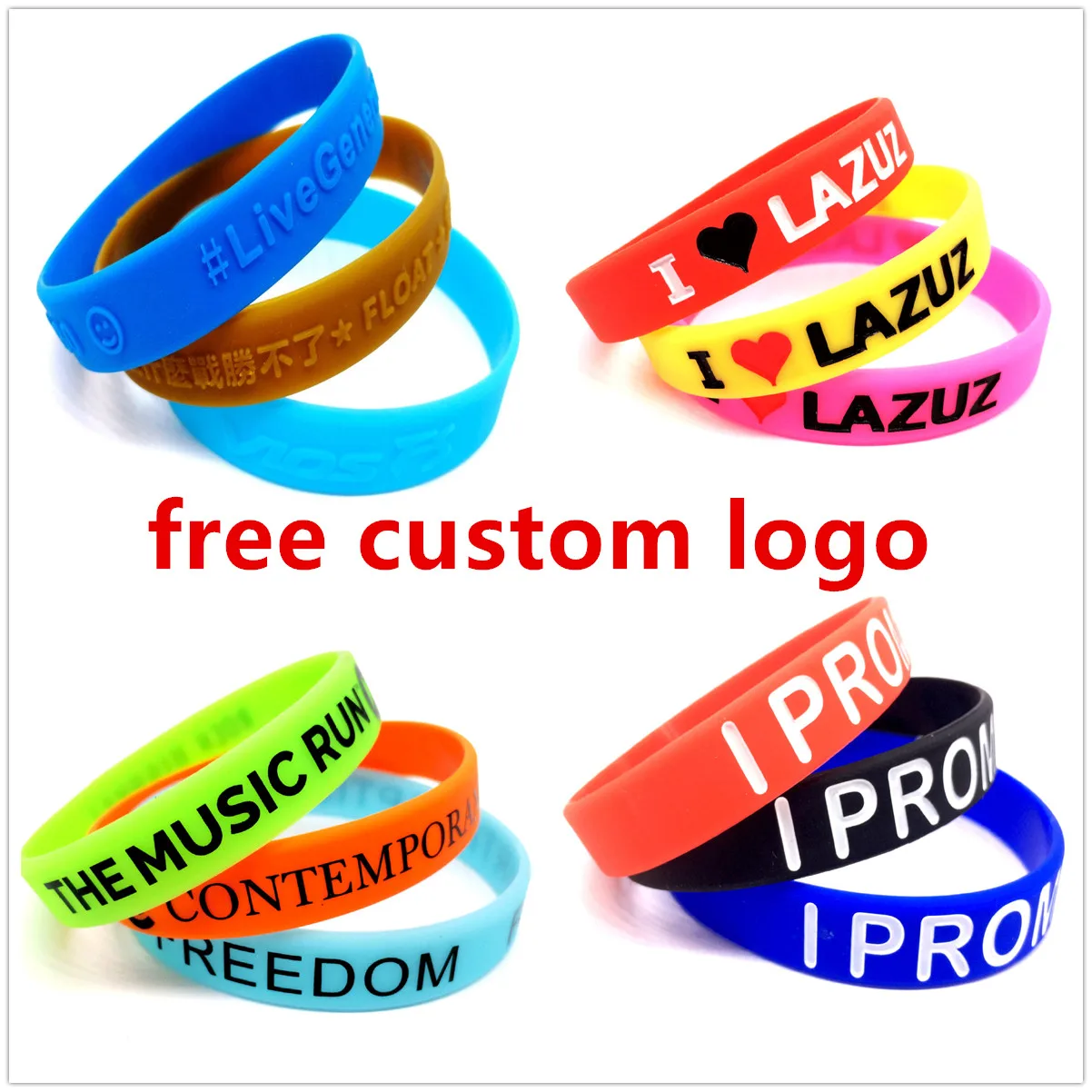 Factory Price Custom Silicone Wristband,Cheap Custom Silicone Bracelet