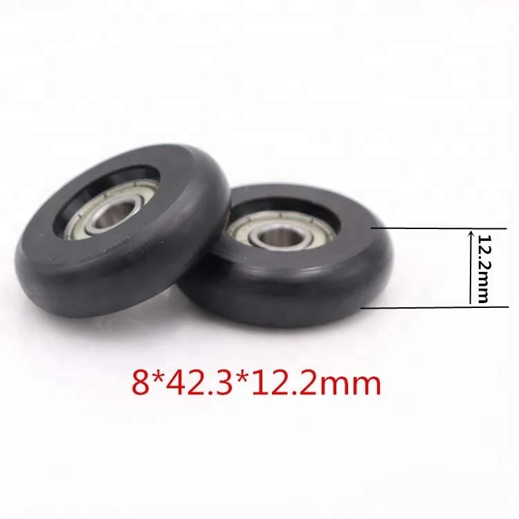 608 Bearing Pulley Size 8*42.3*12.2mm R Round Type 608zz Roller Wheel