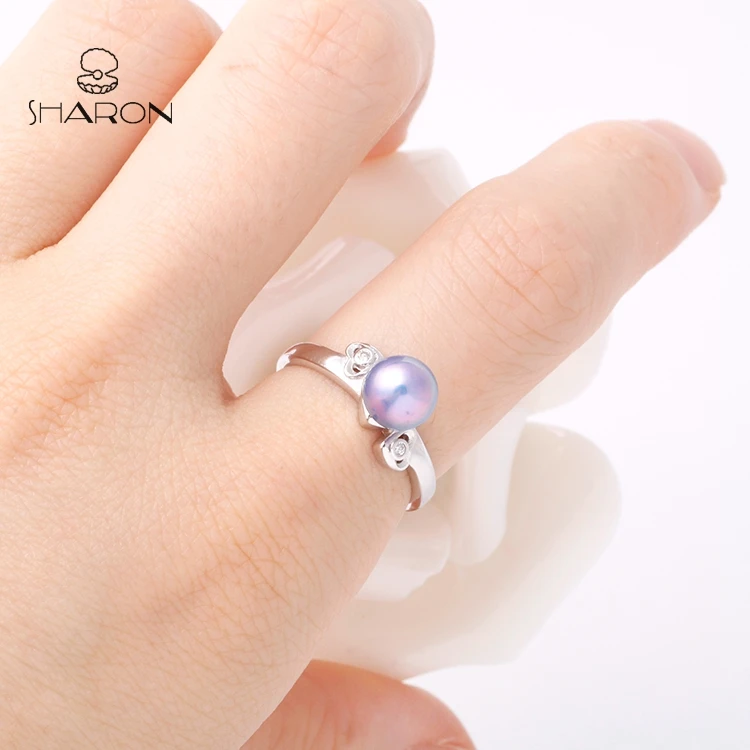 2019 September Hong Kong Jewelry Show Gemstone Pearl Ring Designs For Lady