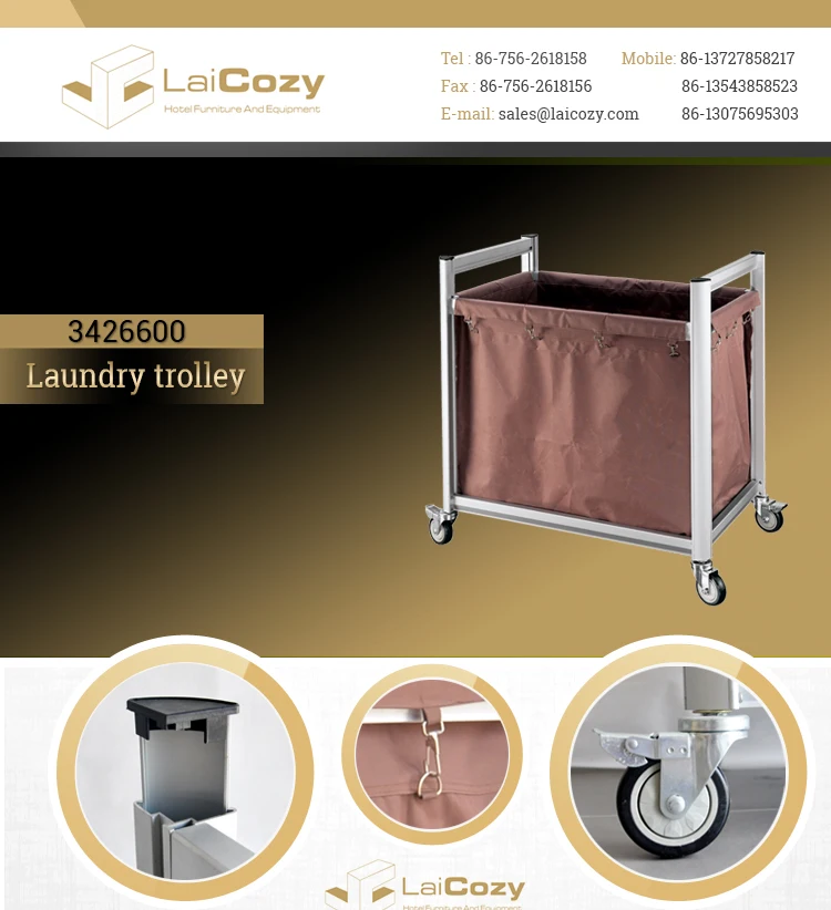 Portable Housekeeping Bag Cart Wheelie Cleaning Bag Trolley from China  manufacturer - LAICOZY hotel supply