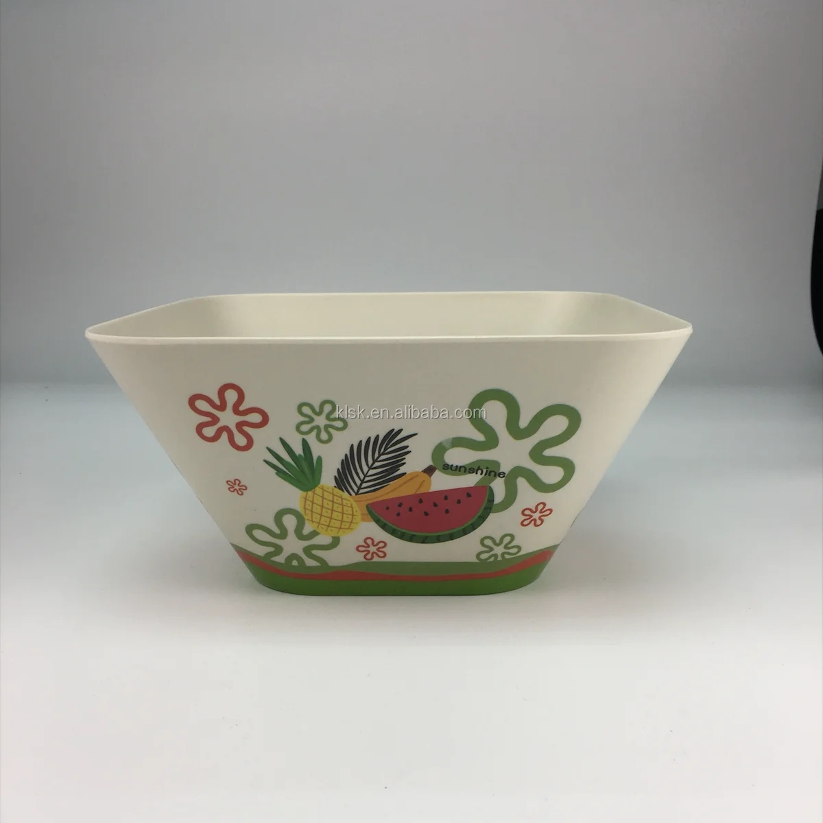 Ecofriendly Unbreakable Square Bamboo Fiber Fruit Salad Bowl With Custom Design Buy Bamboo