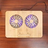 Factory notebook cooler wholesale cooling pad for laptop custom bamboo wooden laptop cooling