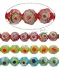 round faceted glass chevron wholesale beads