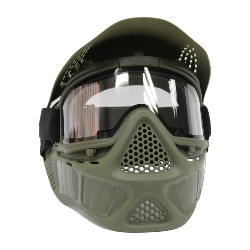 Popular Black Color Paintball Full Face Mask With Double Strap Buy Mask Product on