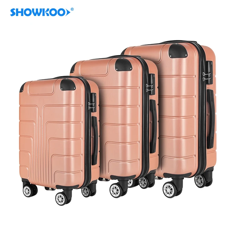 Free Sample Trolley Rolling Set Travel Suitcase Bag Hand Cabin Luggage
