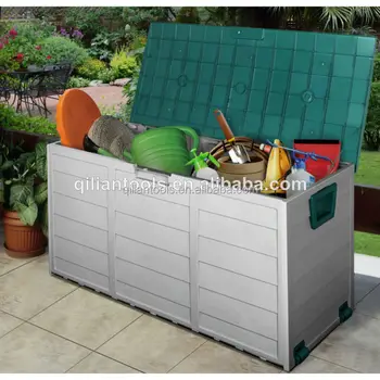 Large Sundries Storage Container With Lid Patio Plastic 290L House Bin Wheels Large Sundries Storage Container With Lid Patio Plastic 290L House Bin Wheels