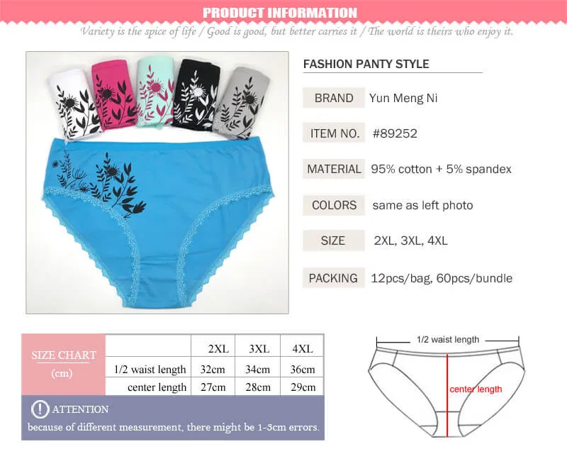 Yun Meng Ni Sexy Underwear Big Ass Women's Panties Cotton Briefs - Buy ...