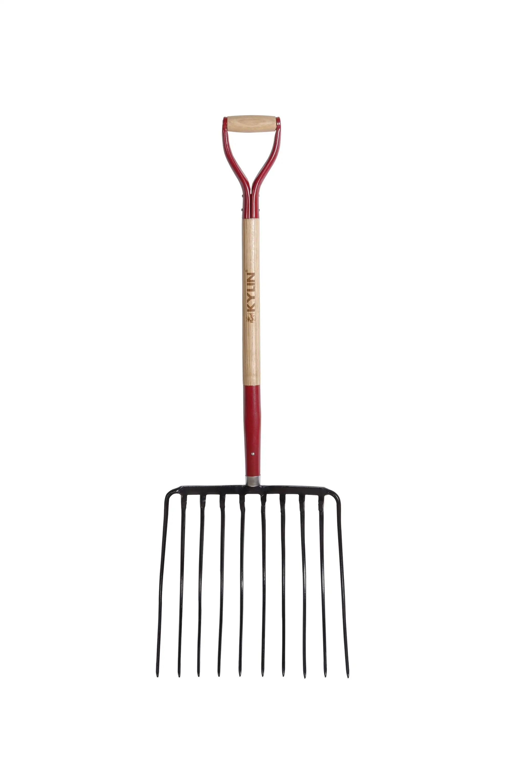 Best Selling Garden Farm Tools Fiberglass Pitchfork With Wooden Handle