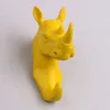 Arts and crafts wholesale polyresin animal rhino coat hooks