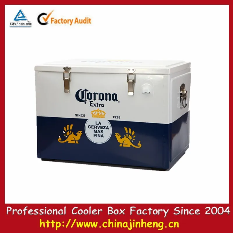 60l Corona Extra Promotional Metal Outdoor Corona Wine Beverage Cooler Lock Camping Box Buy