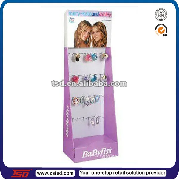 Custom Boutique Store Floor Rotating Hair Bow Display Rack,Hair Band