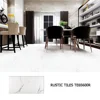 RAFFO 60X60 Anti-Slip Natural Stone Effect Homogeneous White Glaze Carrara Matte Finish Floor Rustic Tiles