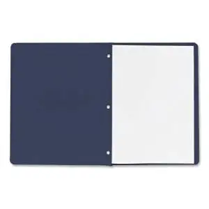 Business Source Traditional Panel/Border Report Cover - Letter - 8.5amp;quot; x 11amp;quot; - 3 Fastener - 100 Sheet - 25 / Box - Dark Blue