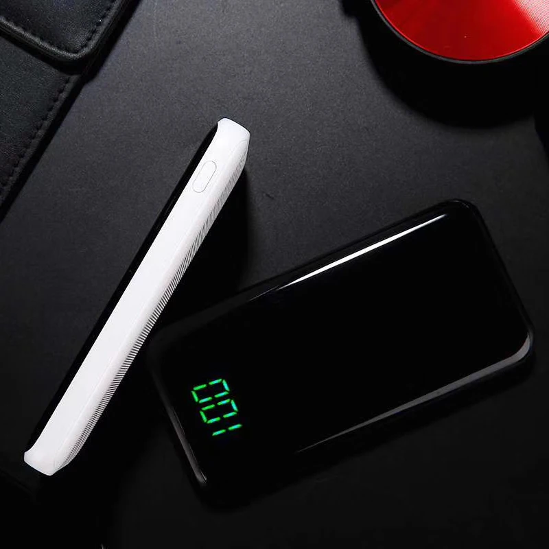 Powerbank 10000 mah large capacity 10000mah 2USB ports LCD display power bank for mobile phone - ANKUX.COM