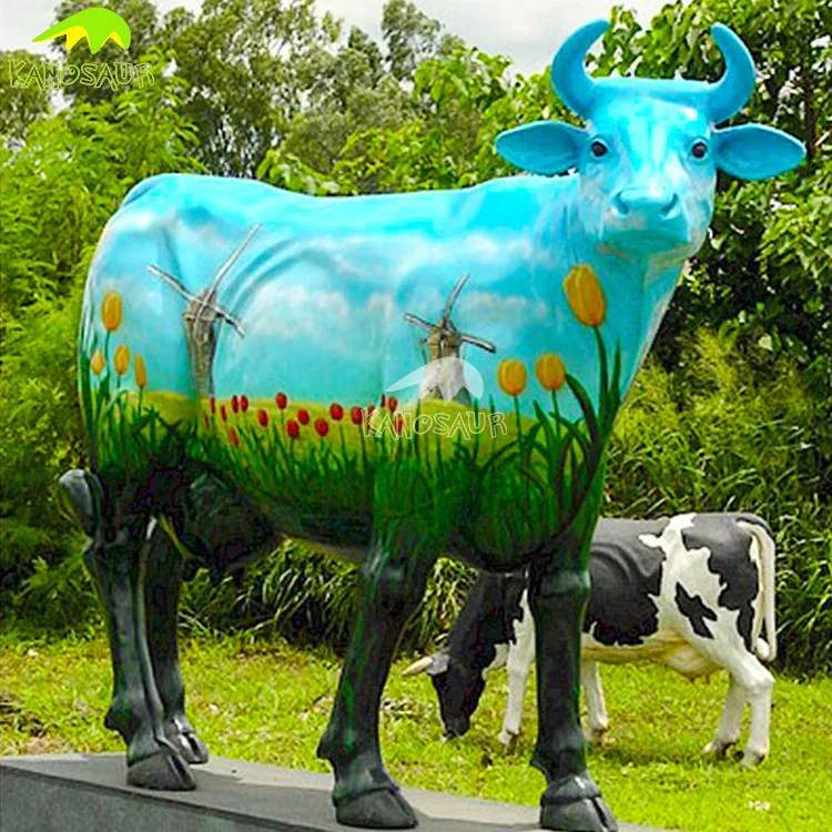 life size resin cow