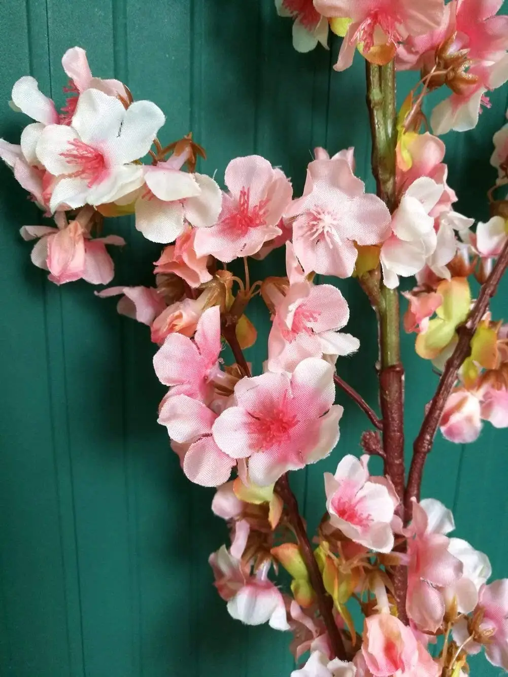 Artificial Cherry Blossom Branches Flowers Stems Silk Tall Artificial