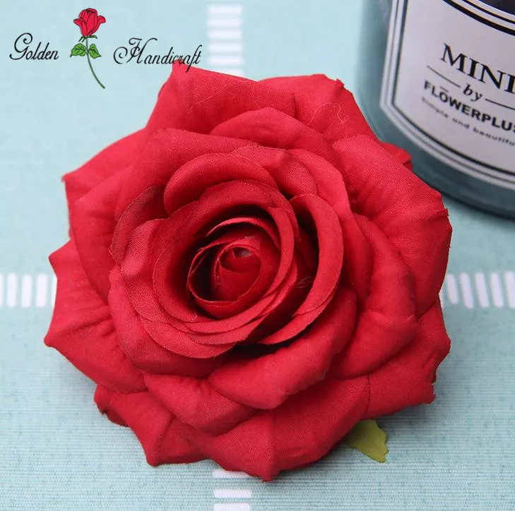 Flower Wall Wedding Background Silk Velvet Artificial Rose Flower Heads